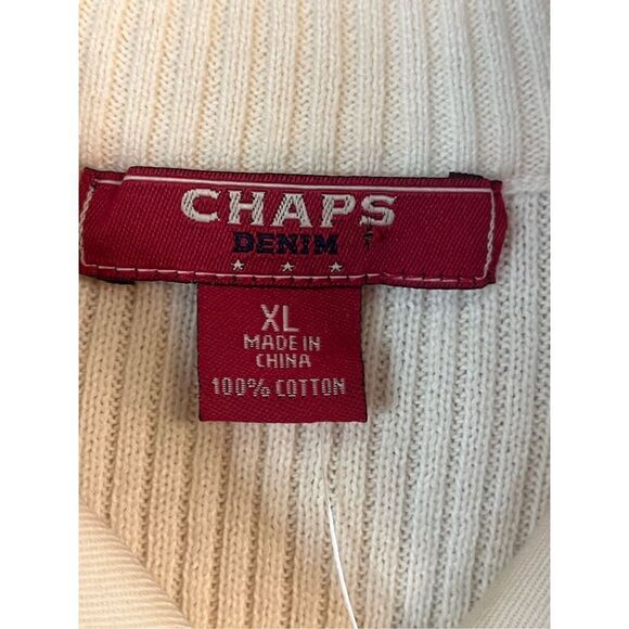 Chaps Denim long sleeve ribbed sweater size XL nwt(3684) - Picture 3 of 4